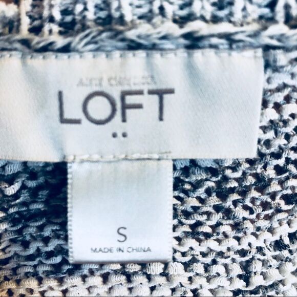 LOFT Long sleeve Gray Sweatshirt Sz S - Picture 6 of 6
